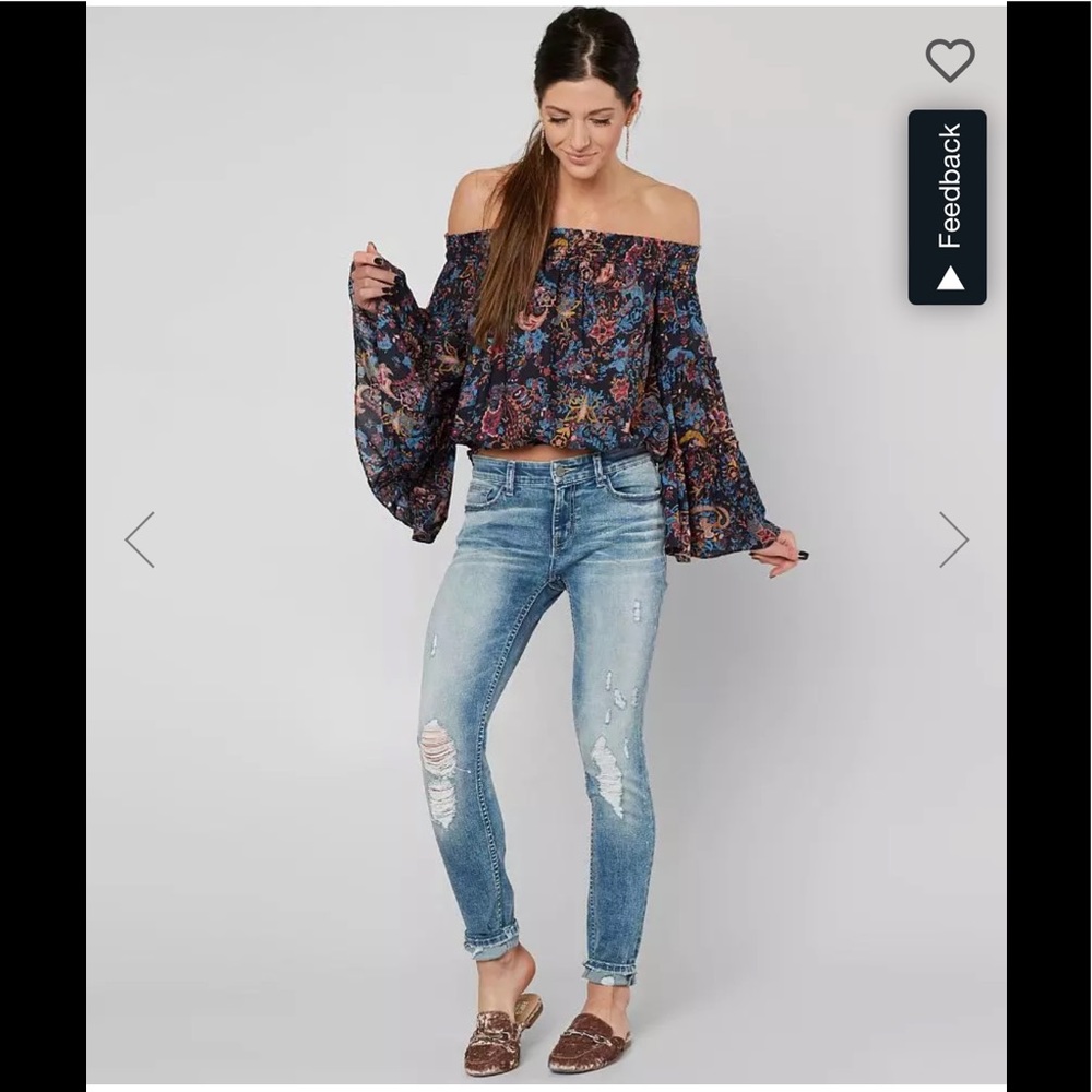 NWT Free People Spirit Off the Shoulder Top - Picture 4 of 10